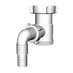 Соединение для стиральной машины Ani Plast M110, 23 мм, белый цв.