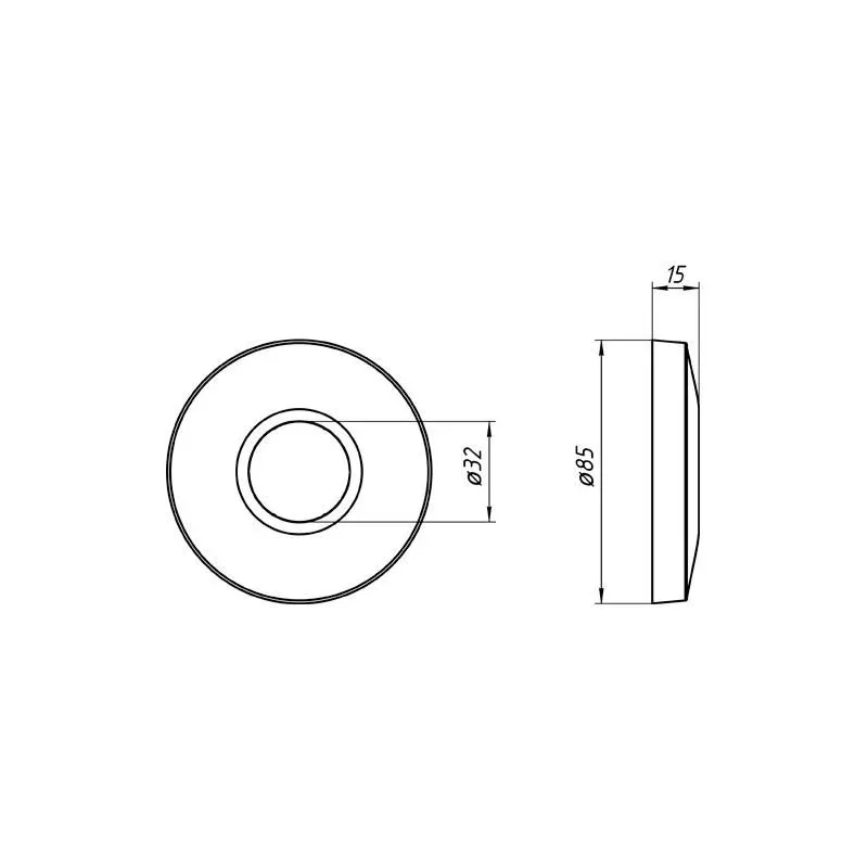 Vāks notekai Ani Plast M413, balta krās.