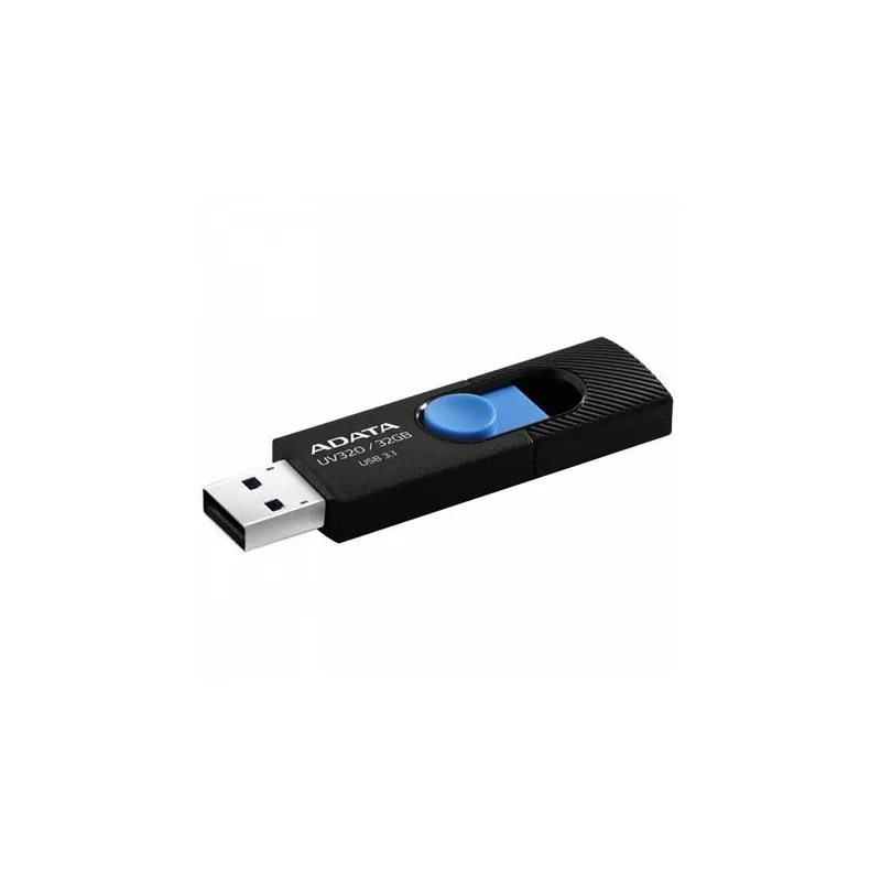 USB zibatmiņa Adata UV320 AUV320-64G-RBKBL, zila krās.-melna krās., 32 GB