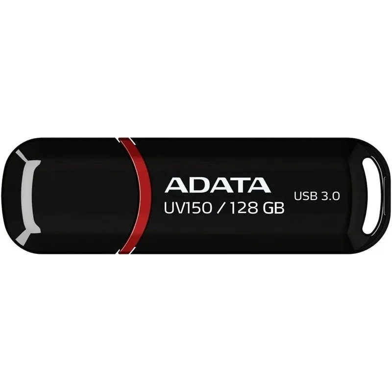 USB zibatmiņa Adata UV150 AUV150-128G-RBK, melna krās.-sarkana krās., 128 GB