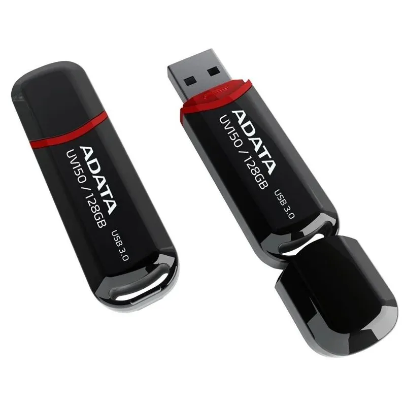 USB zibatmiņa Adata UV150 AUV150-128G-RBK, melna krās.-sarkana krās., 128 GB