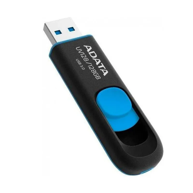 USB zibatmiņa Adata UV128 AUV128-16G-RBE, zila krās.-melna krās., 128 GB