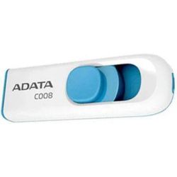 Atslēga USB ADATA C008 16GB USB2 white-blue