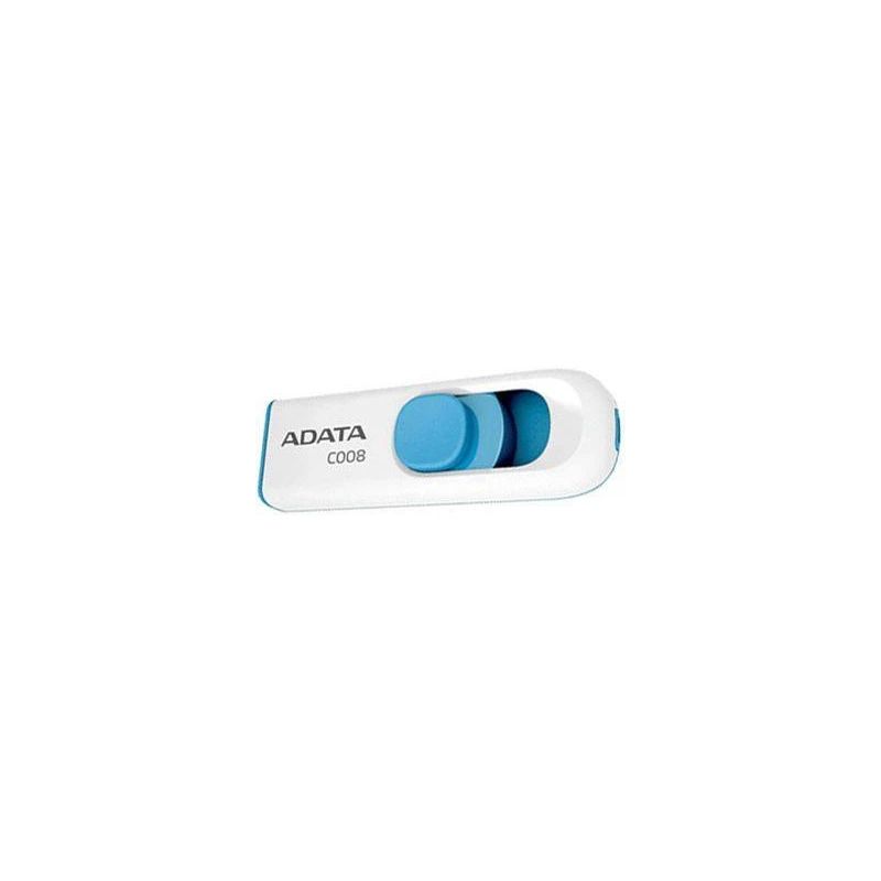 Atslēga USB ADATA C008 16GB USB2 white-blue