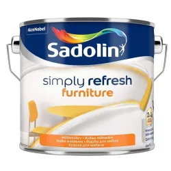 Dažai, baldams Sadolin Simply Refresh, matinis, 2.5 l, balta sp.