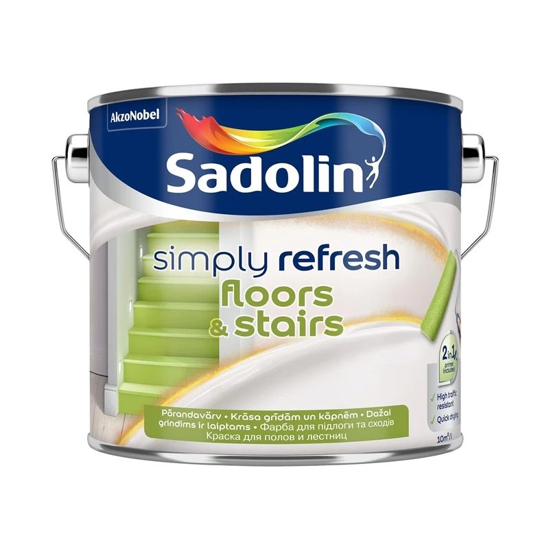 Krāsa simply refresh floors&stairs bw 2.5l