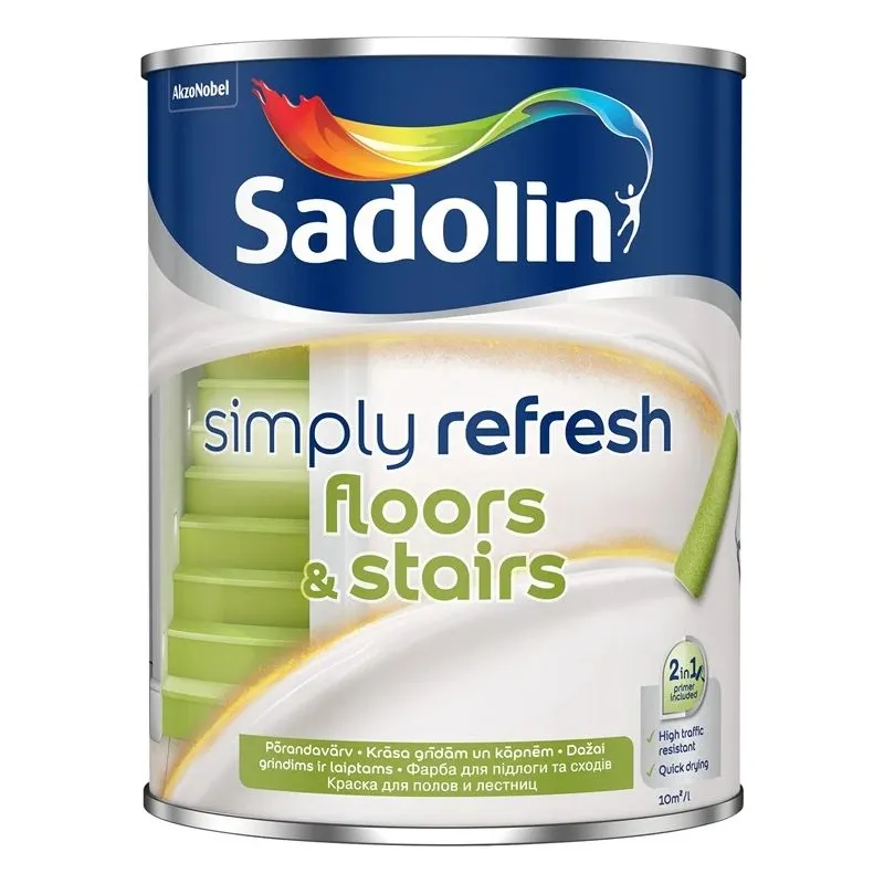 Краска Sadolin Simply Refresh, 0.9, Эмалевая