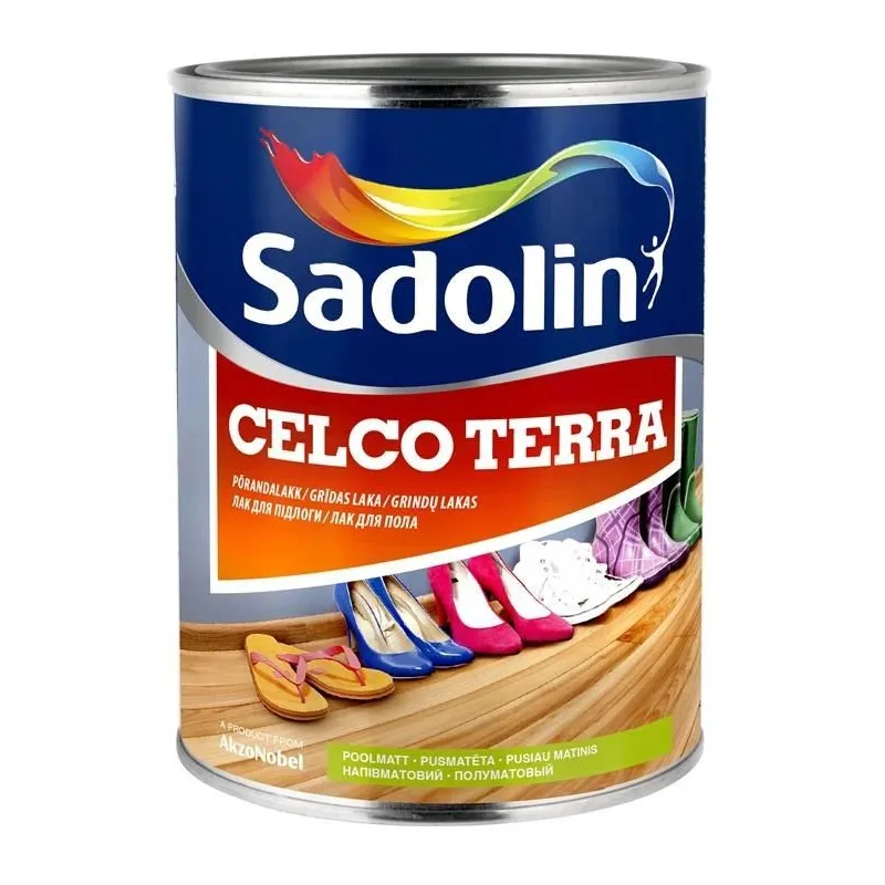 Laka, pus-spīdīgs Sadolin Celco, 1 l
