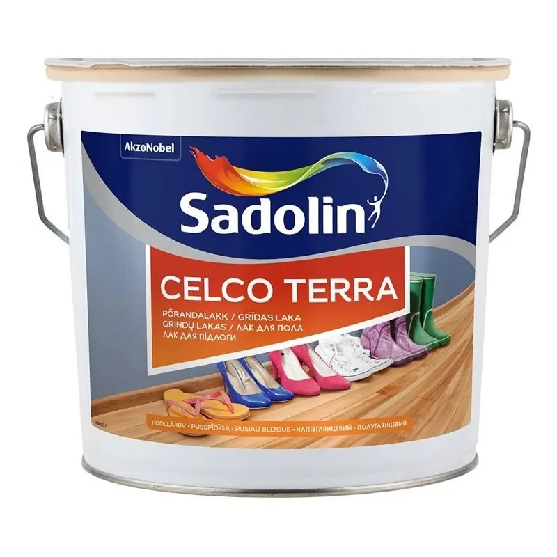 Laka, pus-spīdīgs Sadolin Celco, 2.5 l