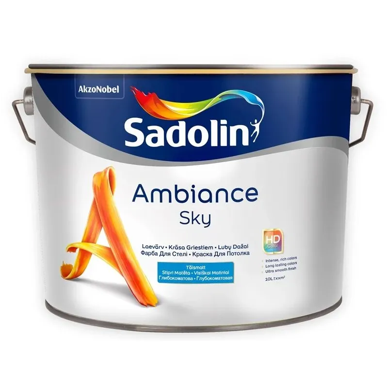 Krāsa Sadolin Ambiance Sky, balta krās., 10 l