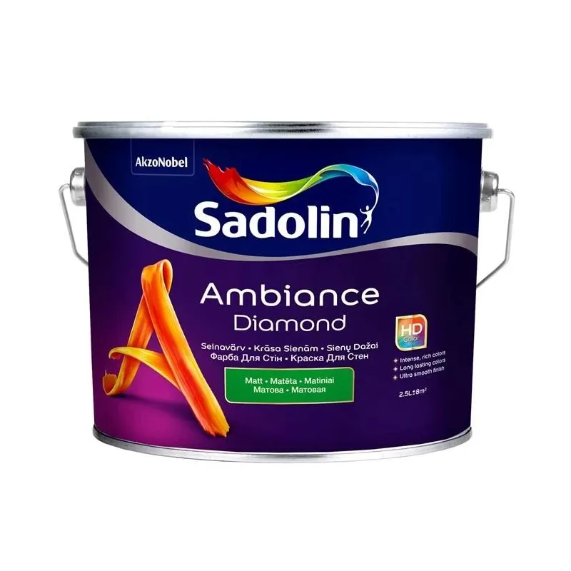 Krāsa Sadolin Diamond, emulsija, matēts, 2.33 l