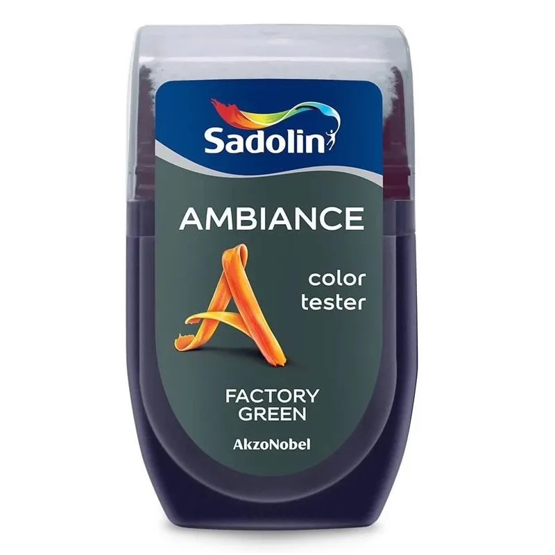Krāsas toņa testeris Sadolin Ambiance Color Tester, factory green krās., 0.03 l