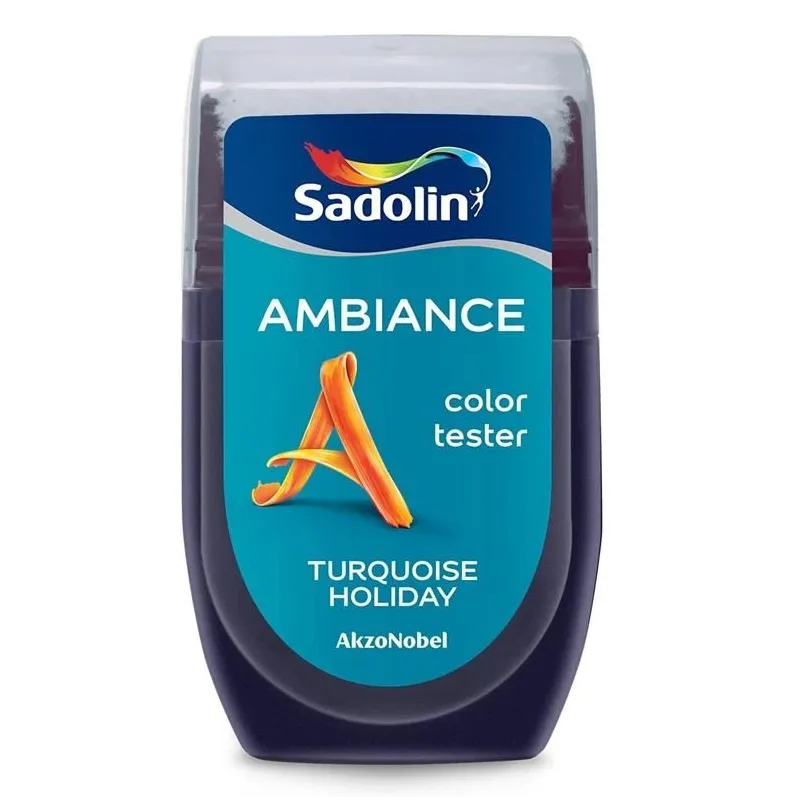 Krāsas toņa testeris Sadolin Ambiance Color Tester, turquoise holiday krās., 0.03 l