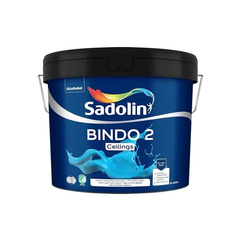 Dažai Sadolin Bindo 2, balta sp., 9 l