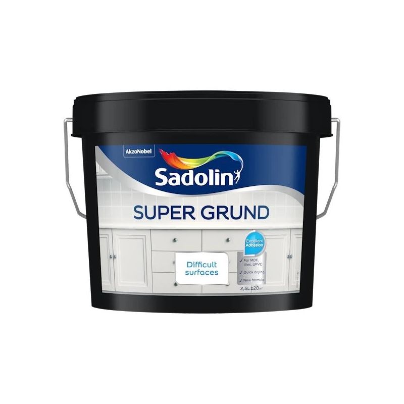 Krāsas gruntēšanai Sadolin Super Grund. balta. 2.5 l