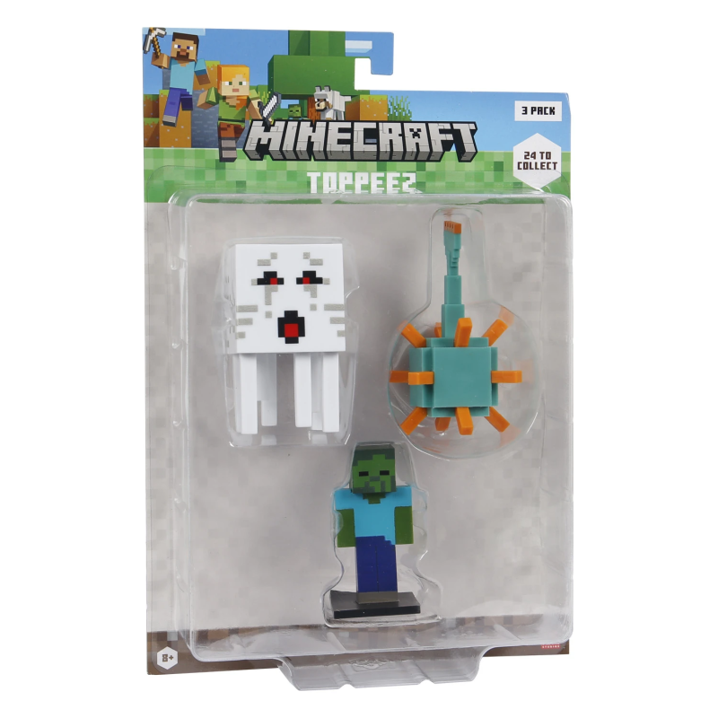 MINECRAFT 3D zīmuļu uzgaļi, 3 gab.