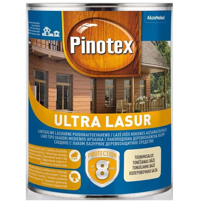Impregnantas Pinotex Ultra Lasur. akmens pilka. 1 l