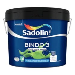 Krāsa Sadolin Bindo 3 BW. balta. 9 l