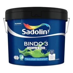 Krāsa Sadolin Bindo 3 BW. balta. 9 l