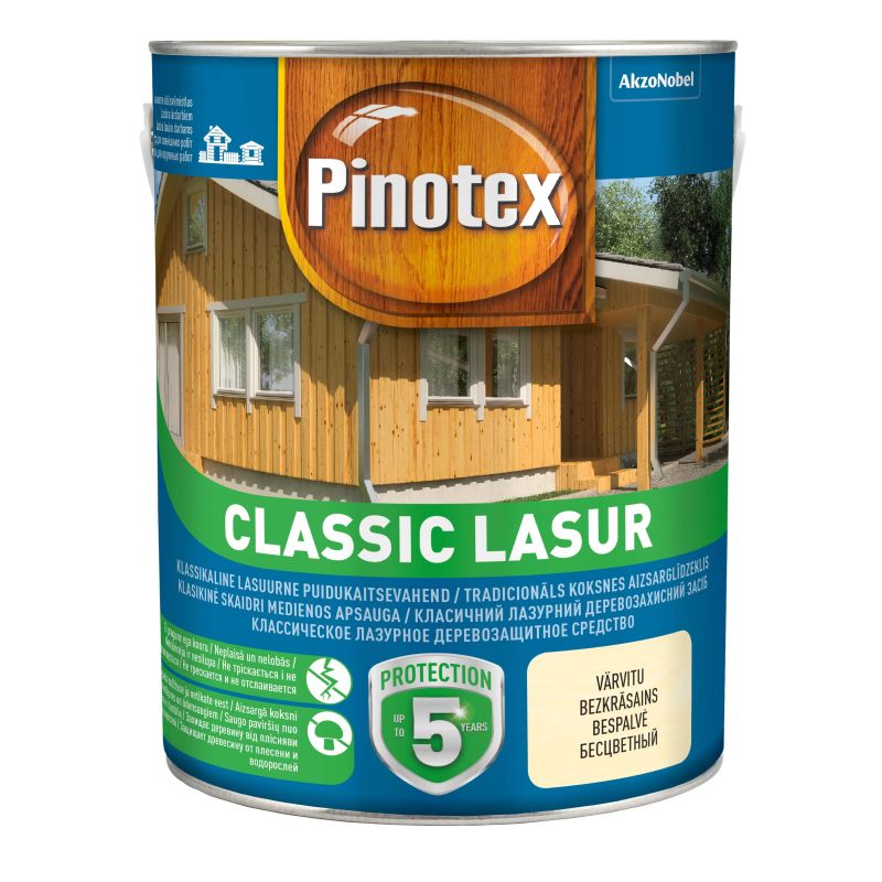 Impregnantas Pinotex Classic Lasur. tikmedžio spalvos. 3 l