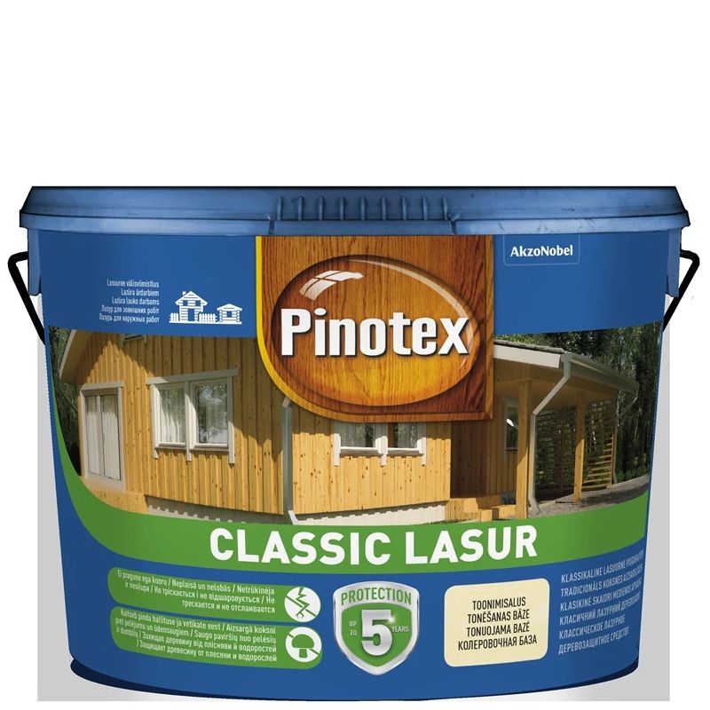 Impregnantas Pinotex Classic Lasur. šermukšnio spalva. 10 l