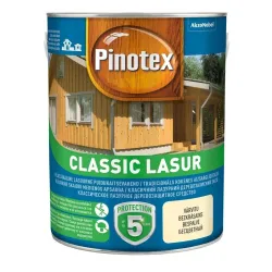 Пропитка древесины Pinotex Classic Lasur, желтоватый цв.-калужница цв., 3 l
