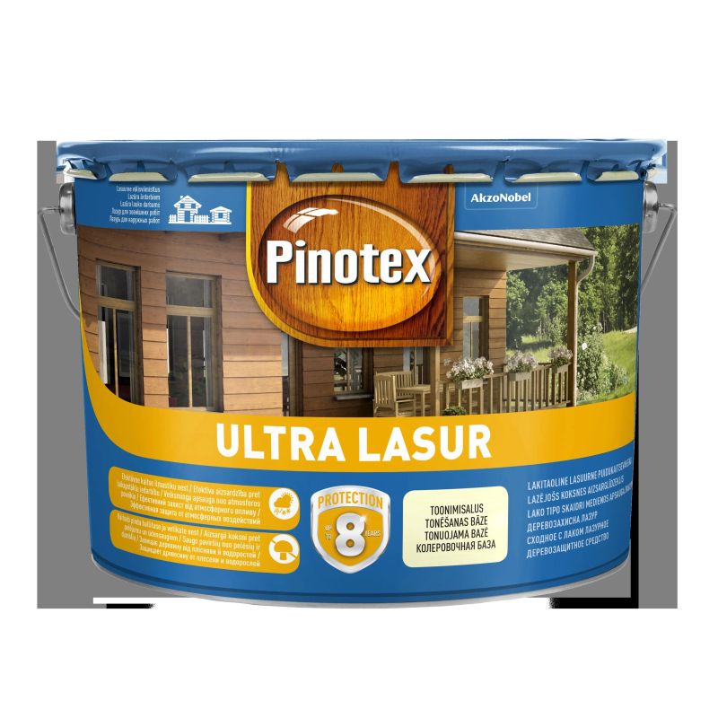 Impregnantas Pinotex Ultra Lasur EU. tikmedžio spalvos. 10 l