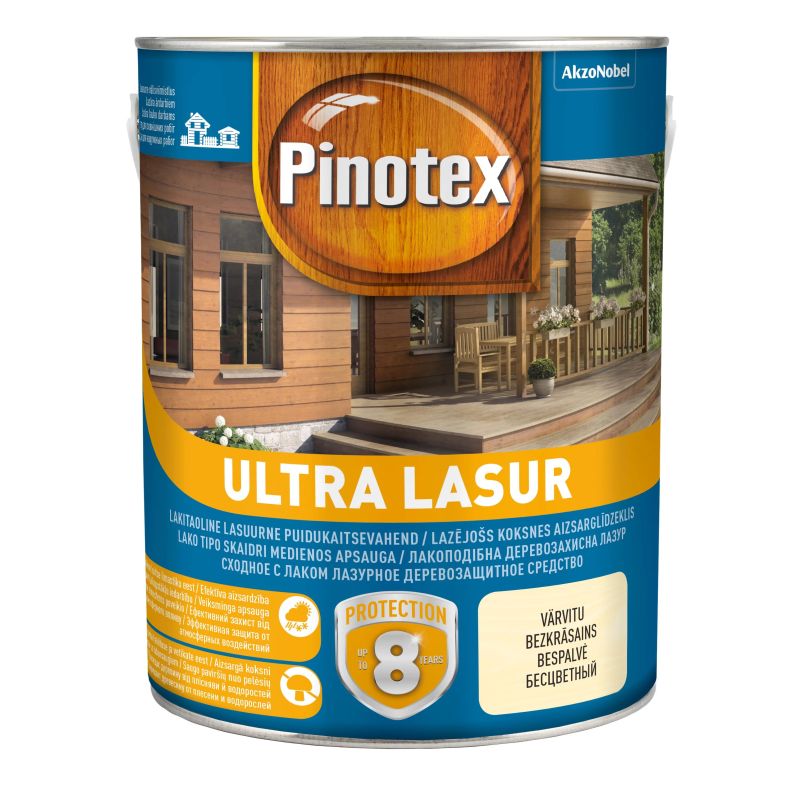 Impregnants pinotex ultra lasur eu 3l riekstkoks