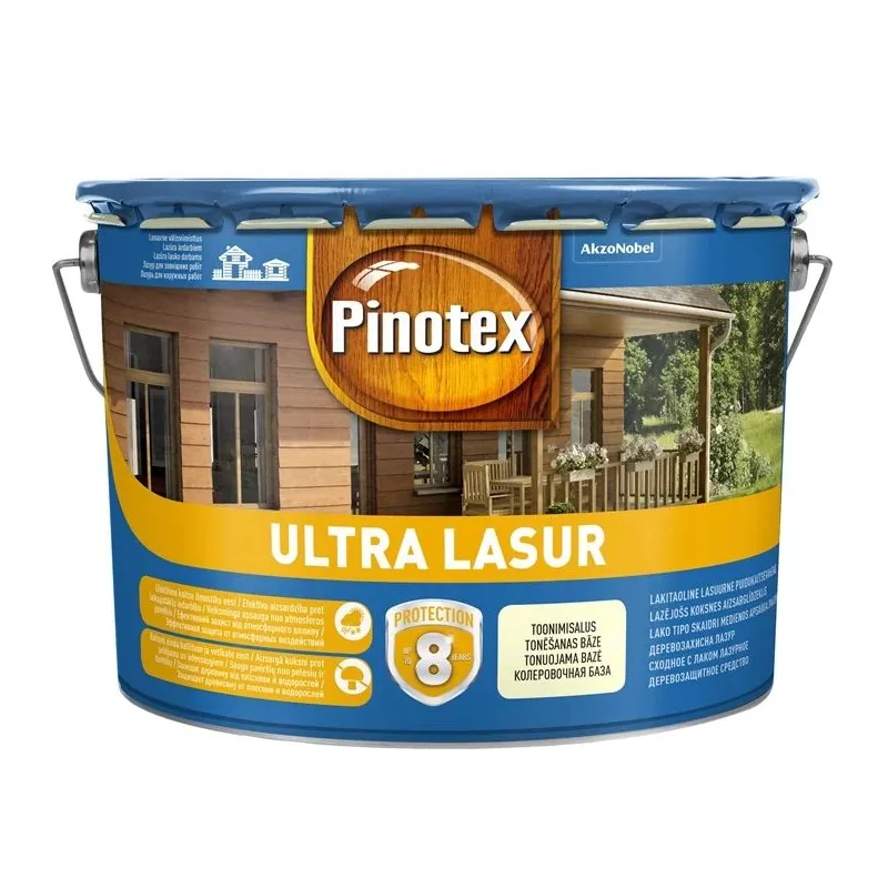 Koksnes impregnants Pinotex Ultra Lasur, sarkankoka krās., 10 l