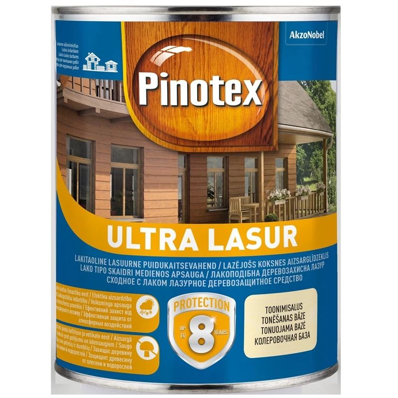 Impregnantas Pinotex Ultra Lasur EU. palisandro spalvos. 1 l