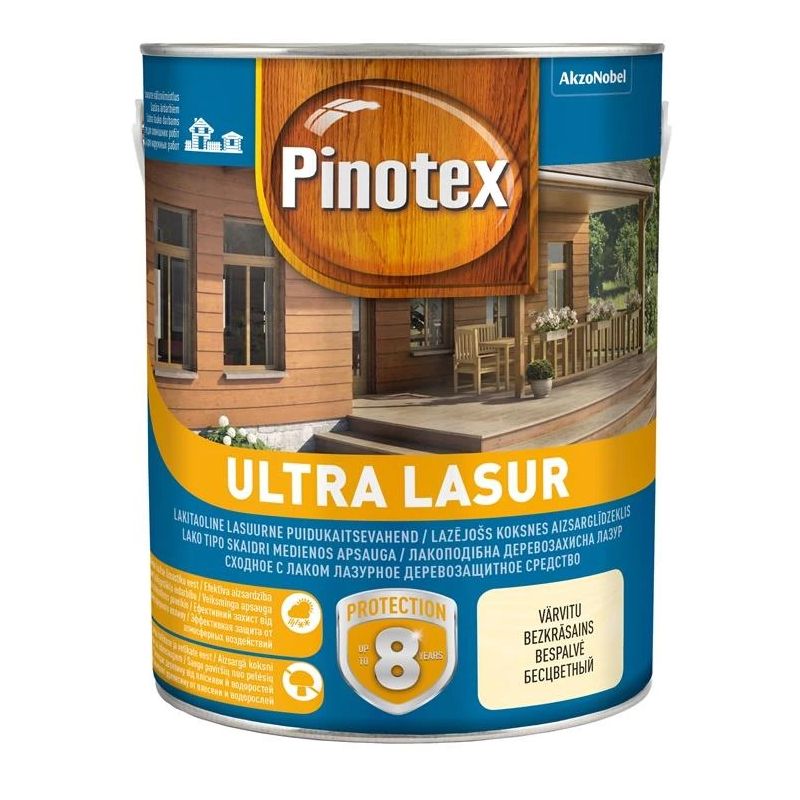 Impregnantas Pinotex Ultra Lasur EU. purienų spalvos. 3 l