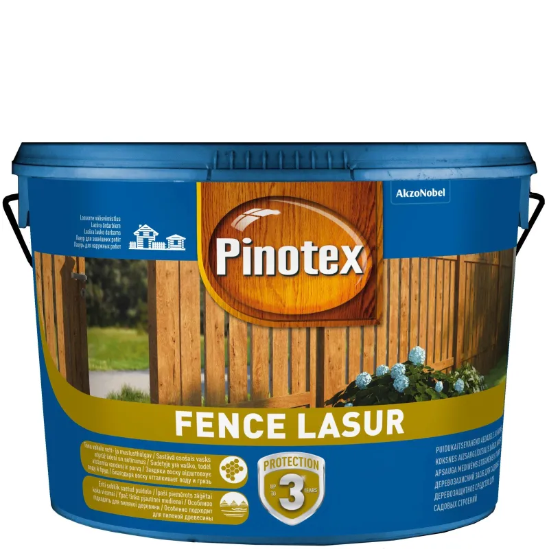 Medienos impregnantas Pinotex Fence Lasur, raudonai ruda sp.-šermukšnis sp., 10 l