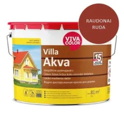 Фасадная краска Vivacolor Villa Akva, красно-коричневый, 9 л
