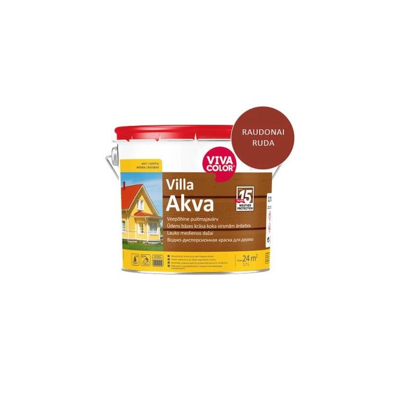 Krāsa fasadiniavillaakvaraudru2669x 2.7l