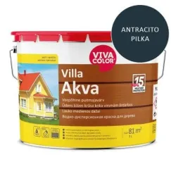 Fasado dažai Vivacolor Villa Akva, antracito pilka sp., 9 l