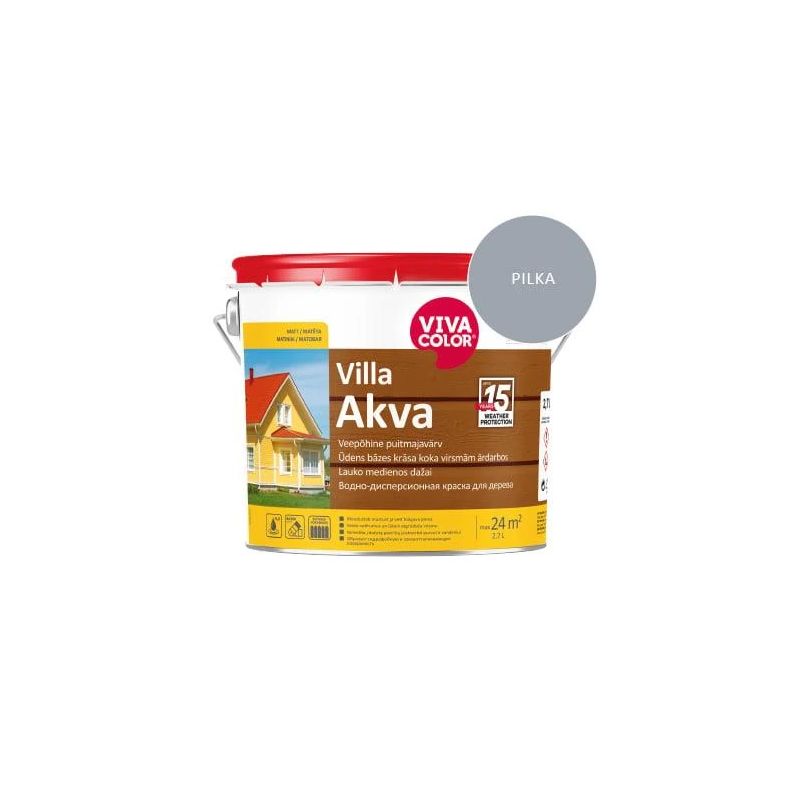 Krāsa kokam villa akva grey 7040 2.7l