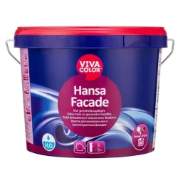 Värvid krohvi- ja kivifassaadidele Vivacolor Hansa Facade, valge v., 2.7 l