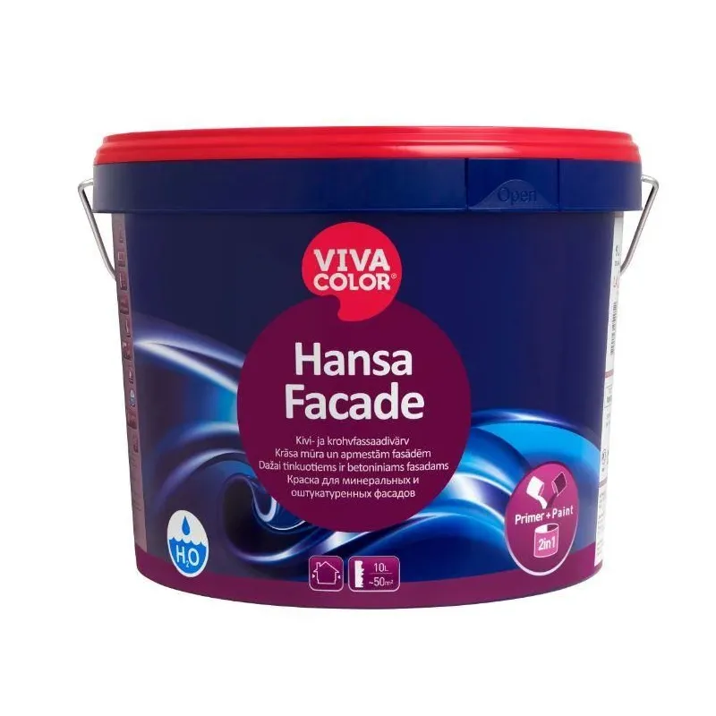 Krāsas pamatne Vivacolor Facade, emulsija, pilnīgi matēta, 2.7 l