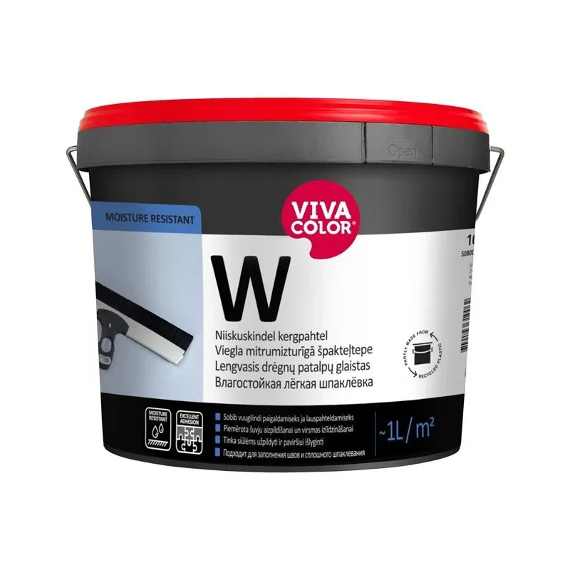 Špaktele Vivacolor W, universāls, zila krās., 3 l