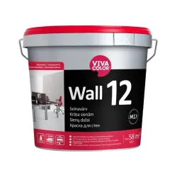 Seinavärv Vivacolor Wall 12, valge, 4.8 l