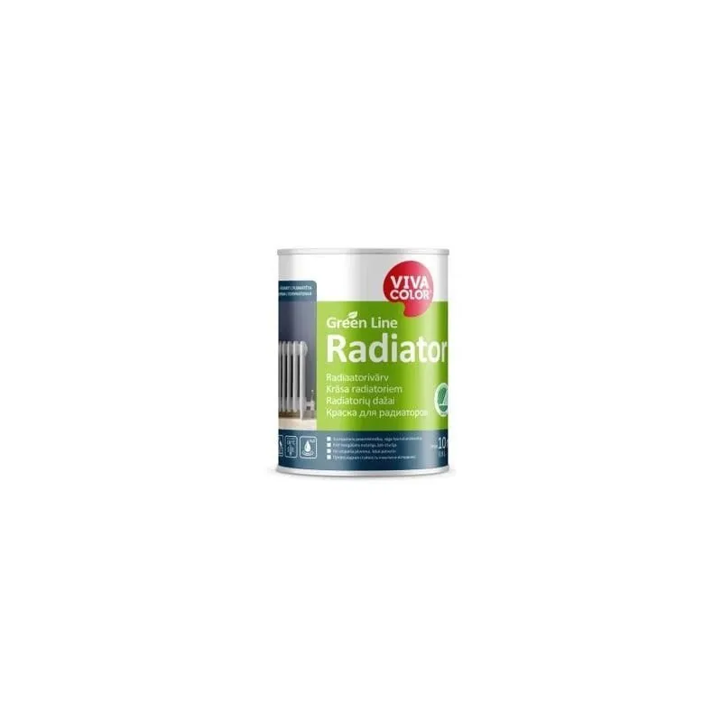 Radiatora krāsa, radiatori Vivacolor Green Line Radiator, balta, 0.9 l