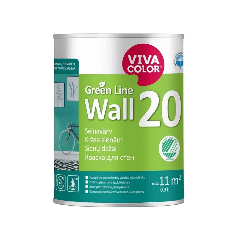 Krāsa green line wall 20 a 0.9l