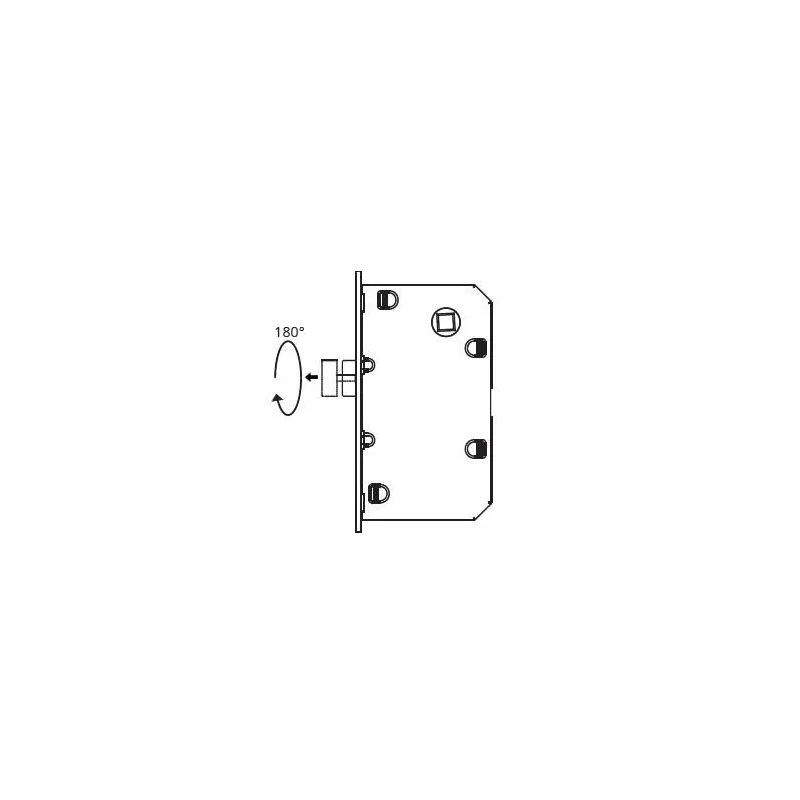 Iemontējamā slēdzene Valnes VAL2014, hromēta, 72 mm