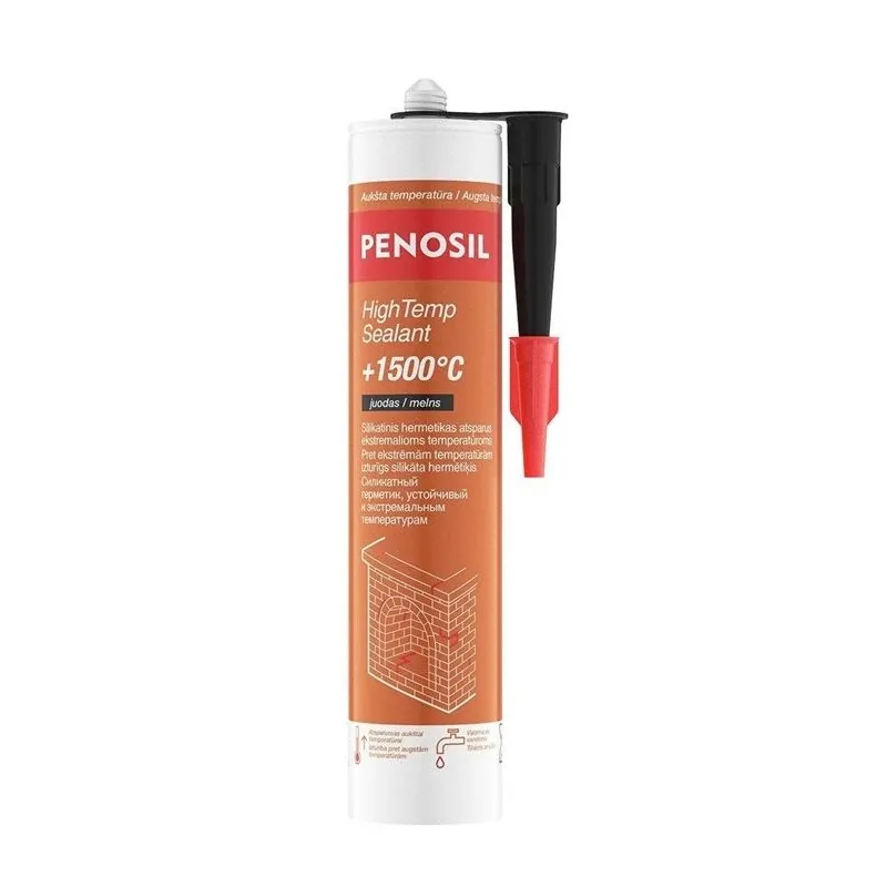 Hermētiķis Penosil HighTemp Sealant +1500°C, 280 ml, melna krās.