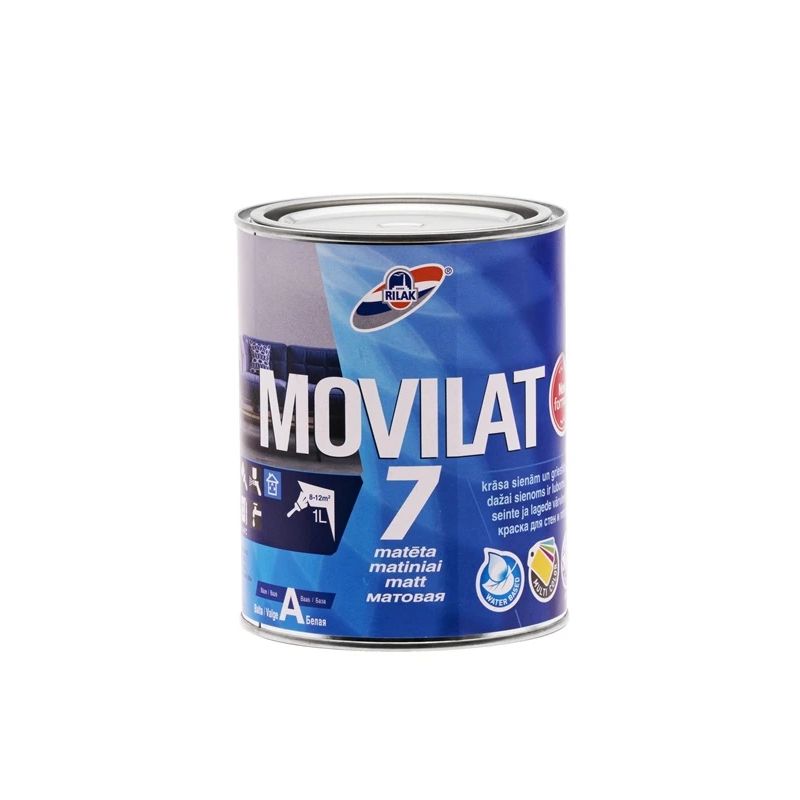 Krāsa Rilak MOVILAT 7 C emulsijas. matēts. 0.9 l