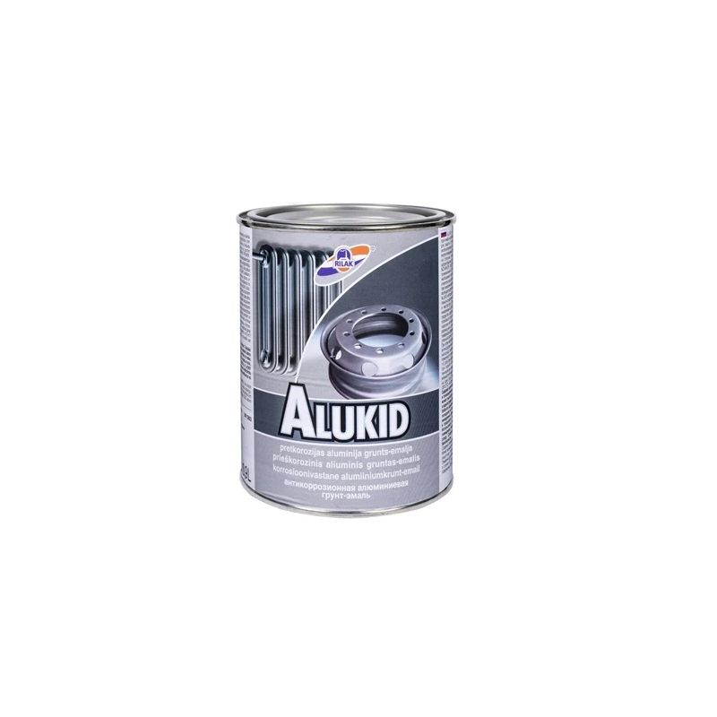 Krāsa alukid 0.9l sudrabaina
