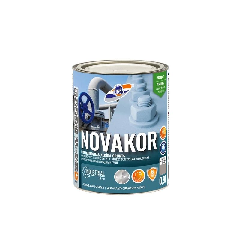 Grunts alkīda novakor 0.9l pelēka