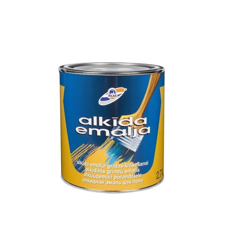 Grīdas krāsa Rilak Alkida Emalja, bēša krās.-gaiši brūna krās., 2.7 l