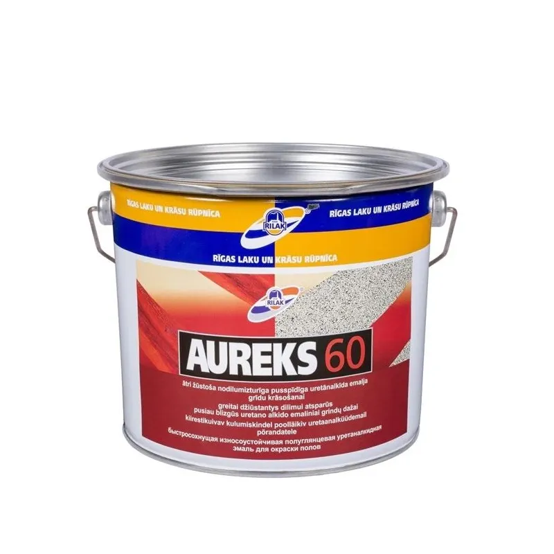 Grīdas krāsa Rilak Aureks-60, dzeltenbrūna krās., 2.7 l