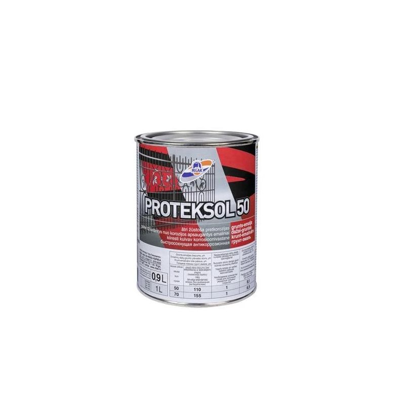 Grunts-emalja proteksol-50 brūna 0.9l